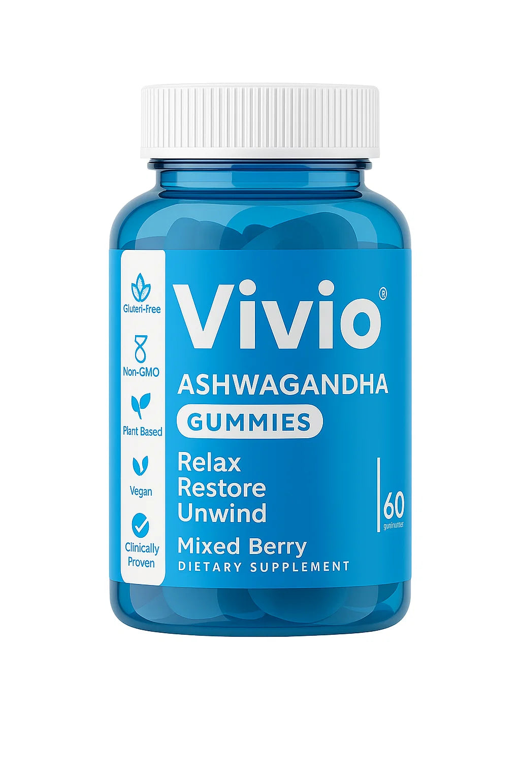 Ashwagandha Stress‑Relief Gummies | 60 Gummies